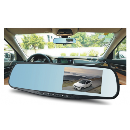 Camera auto video, cu monitor tip oglinda retrovizoare, Full Hd 1080p